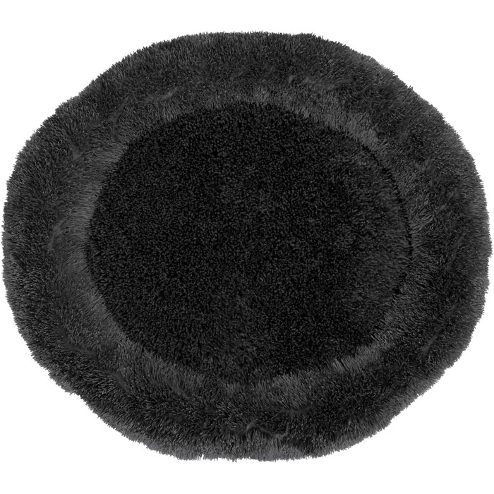 BENNO® Крісло-лежанка для собак BALU 70x70x16 см, у формі пончика, м'яке ліжко з поліестеру з поліпропіленовим наповнювачем, можна прати, неслизьке дно, з іграшкою-кісткою, антрацит