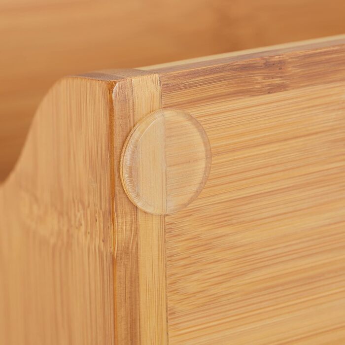 Підставка для корму Relaxdays для котів та маленьких собак, 2 миски по 300 мл, піднята, бамбук та нержавіюча сталь, 12x39x19,5 см, натуральний колір/срібло