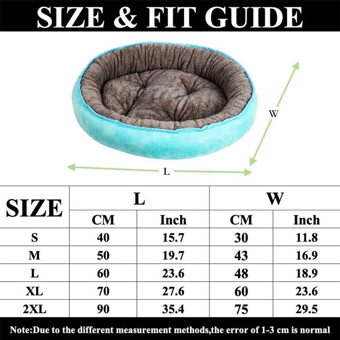 Кругле ліжко для собак та котів, м'яка плюшева подушка, червоний колір, 60х48 см