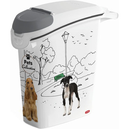 Контейнер для сухого корму Curver PetLife 23 л, 10 кг для собак, пластиковий, 23,5x49,7x50,3 см