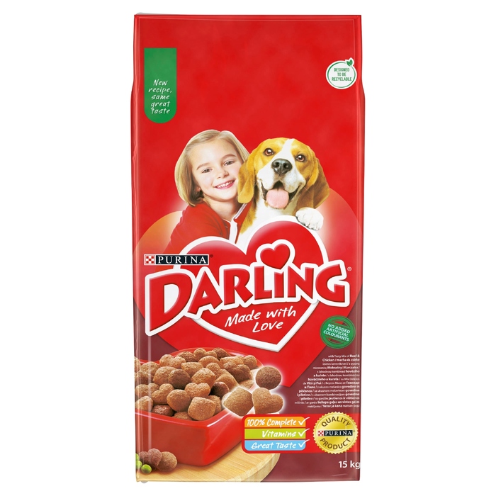 Сухий корм для собак Darling Karma з яловичиною, 15 кг