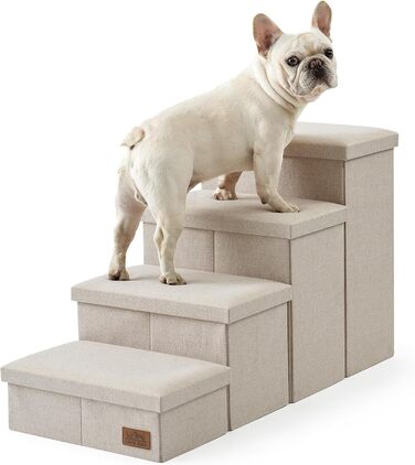 Сходинки для собак маленьких порід зі зберіганням, широкі, складані для ліжка та дивана, з неслизьким покриттям, водонепроникні (3x97x56 см), 3x97x56 см (бежевий, 4, 43x97x56 см)