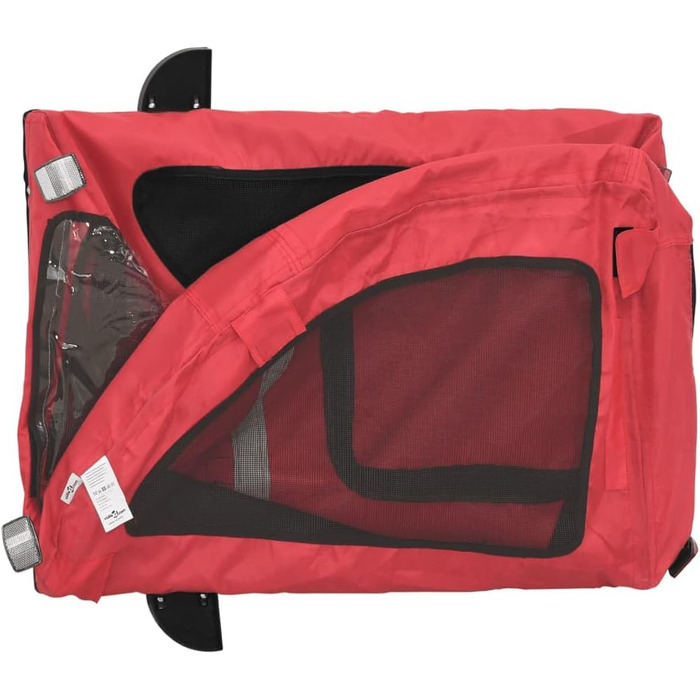 Причіп для собак Gecheer - велосипедний причіп для собак до 45 кг, червоний, 68x137x72 см