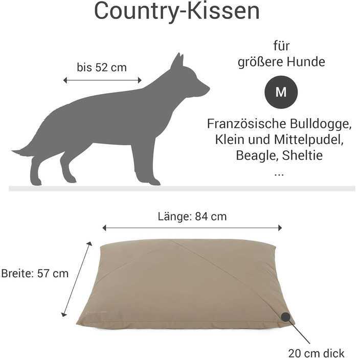 М'яке ліжко для собак великих порід Doctor Bark GreenLabel - зручне, миється, зелений колір, розмір M