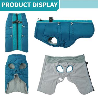 Водонепроникний теплий зимовий одяг для собак - куртка-манжетка з отвором для шлейки, камуфляж Olive Drab (3XL)