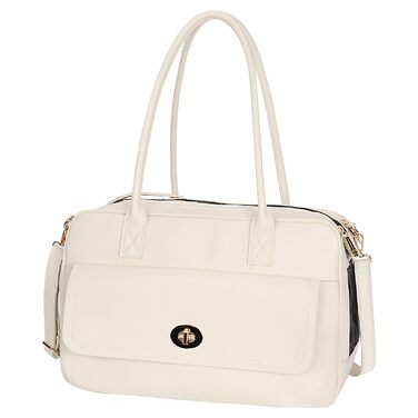 Сумка-переноска для тварин Modische: стильна сумка-переноска для собак та котів, білий/оптичний сад, схвалена TSA