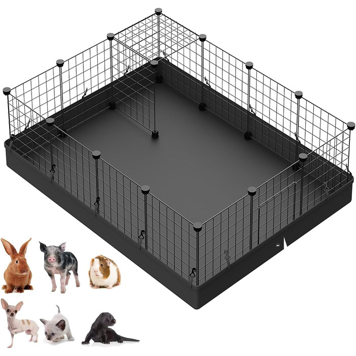 Металеві кубики-органайзери LANGXUN для зберігання, 16 шт. - клітка для дрібних тварин, загон для кроликів, морських свинок, цуценят