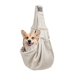 Сумка-переноска для собак та цуценят Holdes | Зручна переноска для вигулу, подорожей та повсякденних прогулянок | Бежева