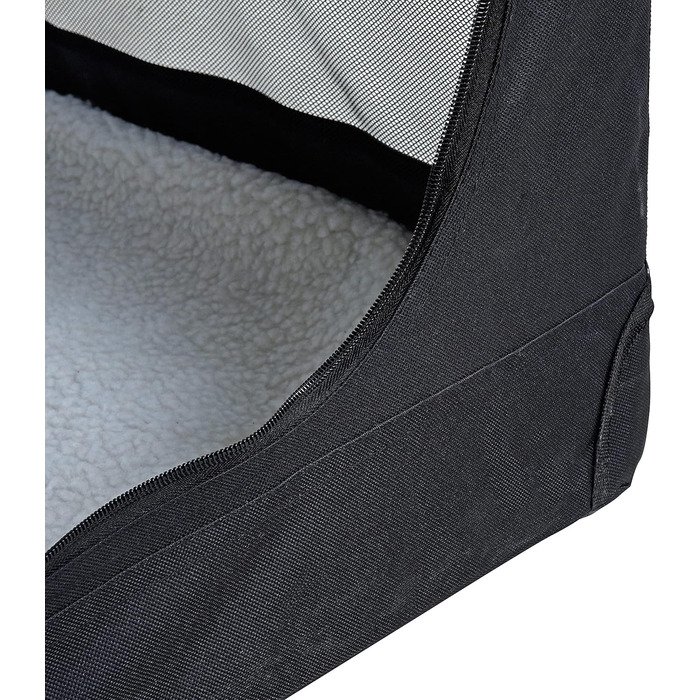 ESTEXO переносна вольєр для собак, транспортна коробка для тварин, переноска для котів, автобокc (XXXL, чорний)