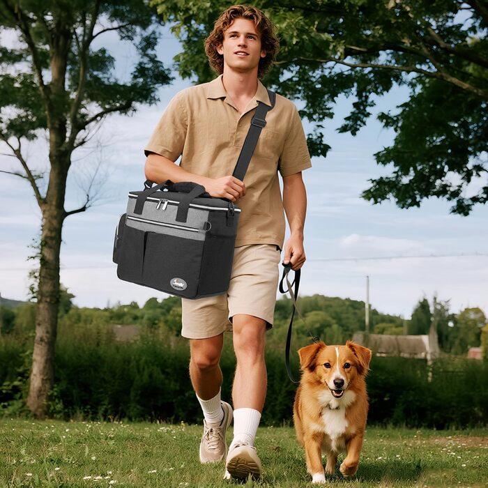 Сумка для собак TAIHOYIN: подорожі літаком, аксесуари для собак, 2 миски, килимок, сумка для ласощів, зелено-чорна