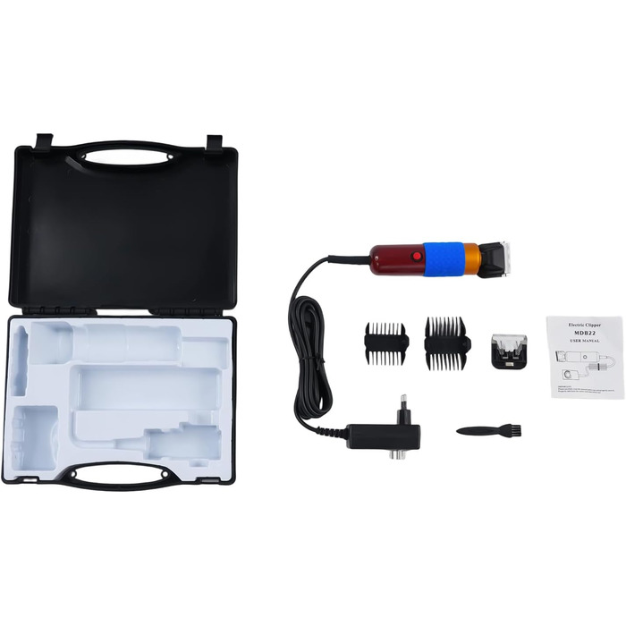 Електрична машинка для стрижки тварин, для собак та котів, регульована швидкість