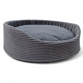 М'який манеж-лежак для собак Odol-Plusz, сірий, 55 см x 60 см