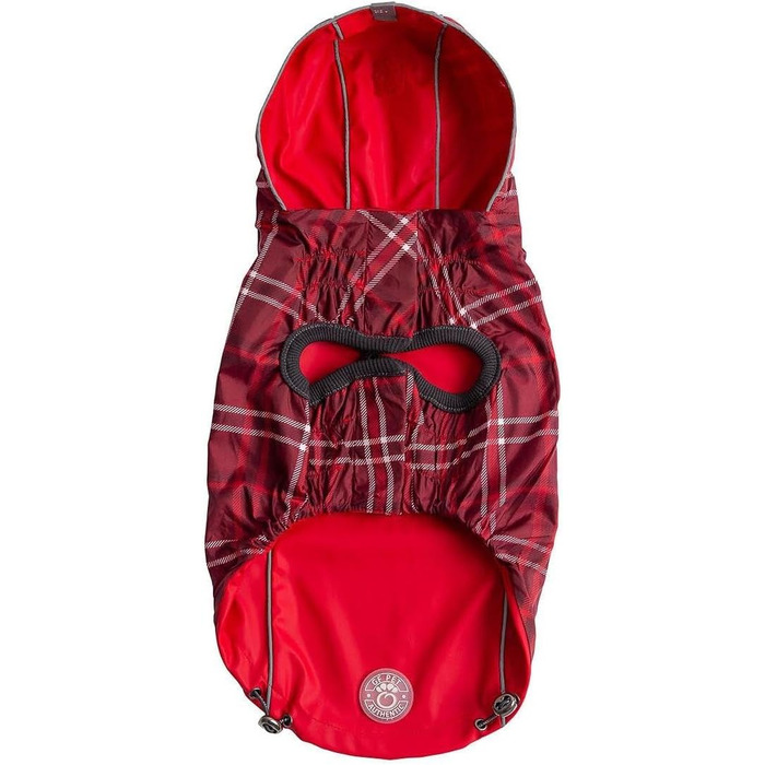 Дощовик для собак GF Pet ElastoFit, водонепроникний, зелений, розмір 4XL (спинка 38 см)