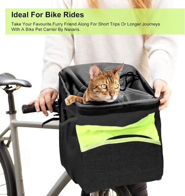 Велосипедна сумка для тварин PETCUTE: зручна та безпечна переноска для собак та котів, чорного кольору