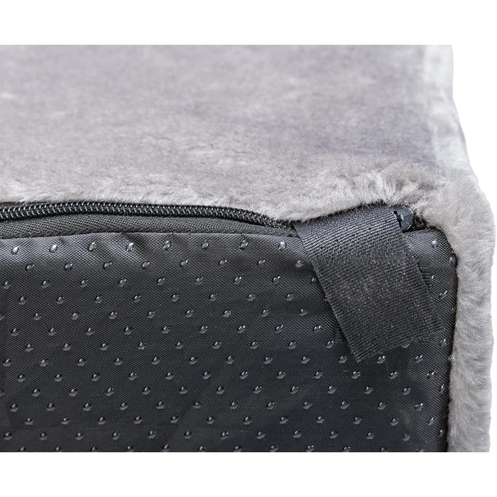 Сходи для собак Karlie Easy Step, плюш/дерево, сірі, 40x39x30 см, аксесуари для тварин