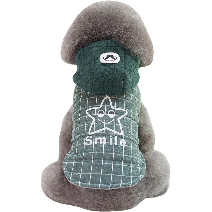 Теплий зимовий одяг для собак: куртка-худі для маленьких та середніх собак і котів (XL, зелений)