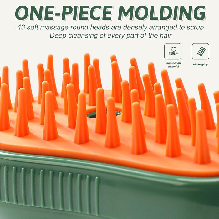 Щітка для котів та собак з водою, для короткої та довгої шерсті. Щітка для видалення шерсті, масажу та догляду за тваринами (зелена)