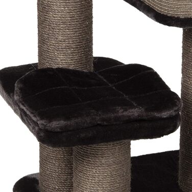 Дряпка для котів Kratzbaum Portland антрацит - велика, з міцними сизалевими стовпчиками, 69x47x124 см