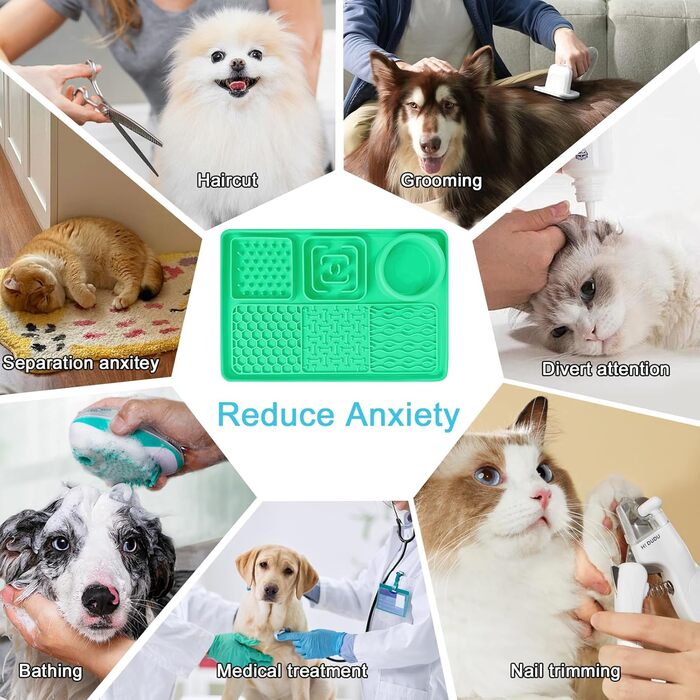 Шлека для собак Cooltto з лотком та шпателем: силіконова підстилка з присосками для миття, грумінгу та догляду за кігтями. Модель C & A