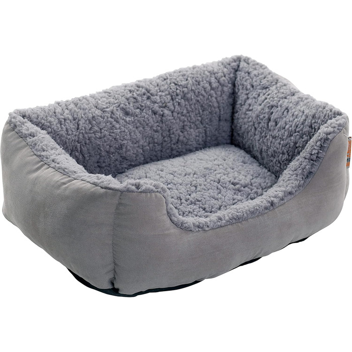 Крісло-ліжко для собак ESTEXO, сіро-світло сірий колір, 90x70x20 см