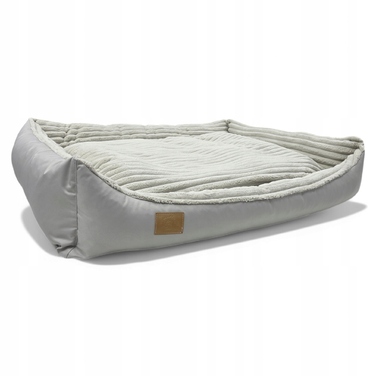 Плюшевий диван для собак Odol, сірий, 120 см x 80 см
