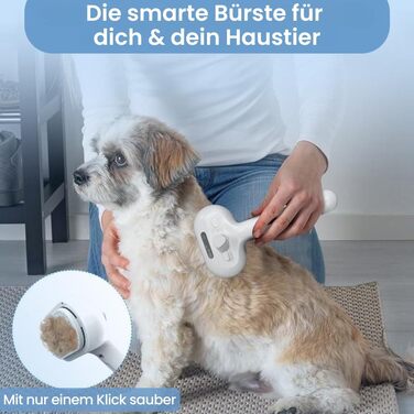 3-в-1 щітка для грумінгу тварин з парою та спреєм, для котів та інших домашніх улюбленців, видаляє відмерле волосся, самоочищення, вирівнювання (зелена)