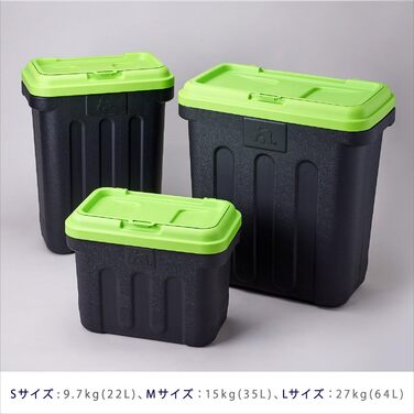 Маелсон Dry Box - контейнер для сухого корму, 15 кг, зелено-чорний