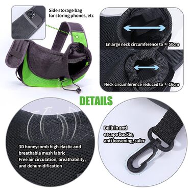 Сумка-переноска для тварин, складаний миска, аксесуари для домашніх тварин, рюкзак-переноска на одне плече, сумка для собак