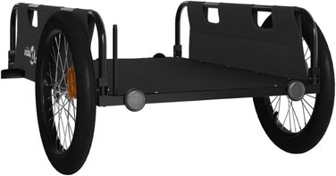 Причіп для велосипеда, вантажний, чорний, 135 x 68 x 37 см від vidaXL