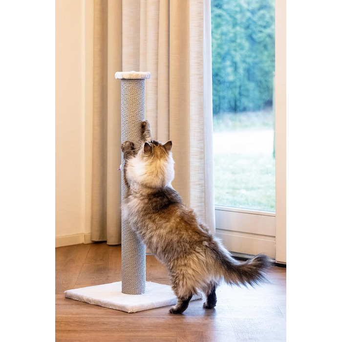 Когтеточка для котів Beeztees Serpa XL, сіра, 40x40x90 см