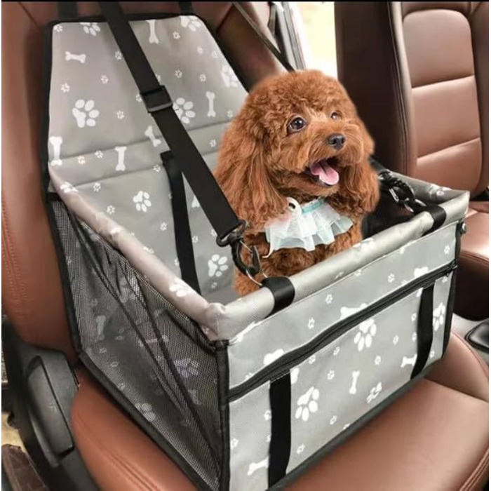 Автомобільний лежак для собак, переноска для собак в авто, 40x33x25 см (Чорний)