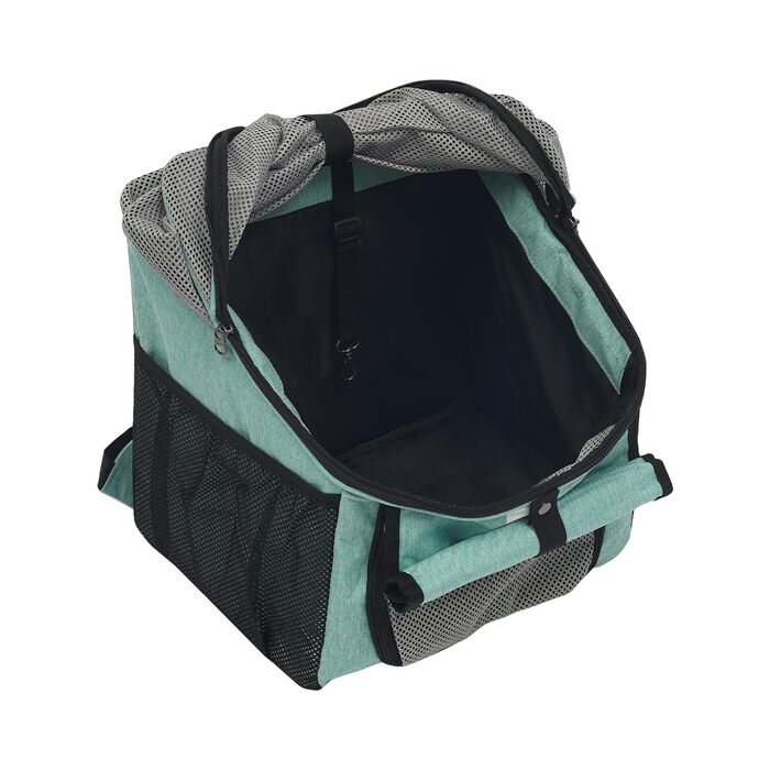 Фаркоп для велосипеда з кошиком для собак, переноска для тварин до 7,5 кг, сумка-рюкзак з сіткою, 300D Oxford (Блакитний)