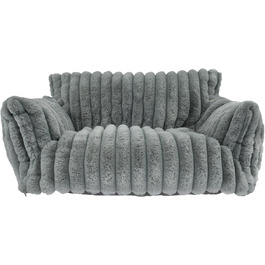 М'яке ліжко для котів та собак: зручне диванчик з фетру, антиковзаюча база, легко миється (темно-сірий)