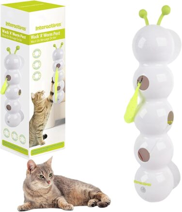 Інтерактивна іграшка для котів Lixstyea - електричний черв'як на присосці, іграшка для самостійних розваг, аксесуари для котів