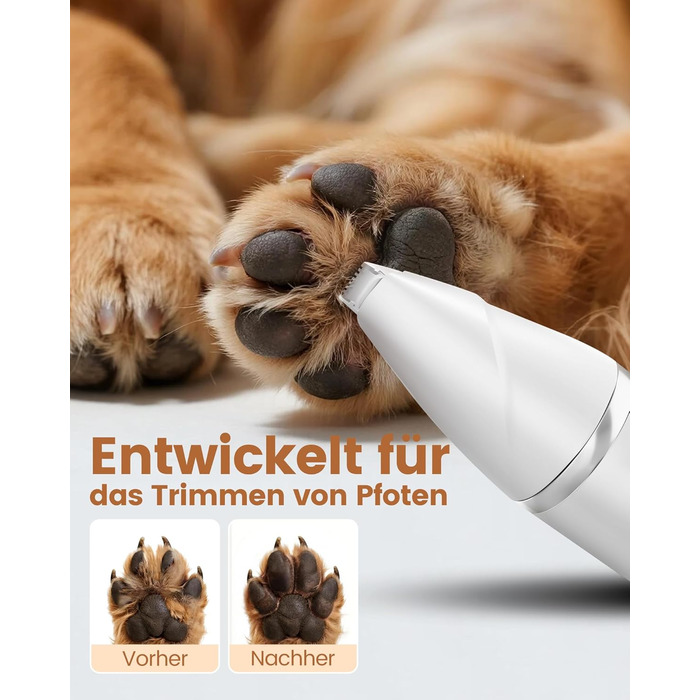 Набір 4 в 1 для догляду за собаками: машинка для стрижки, триммер для лап, точилка для кігтів, для собак та котів