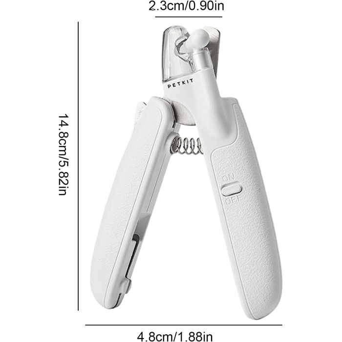 Набір для стрижки кігтів тварин з підсвічуванням LED | Тример для кігтів цуценят, котів та собак | Догляд вдома, у подорожах, на природі