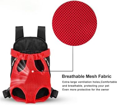 Рюкзак для собак 0.5-2.5 кг, переноска для тварин на плечі, для кемпінгу та подорожей, підходить для собак, котів та кроликів (Бежевий, S)