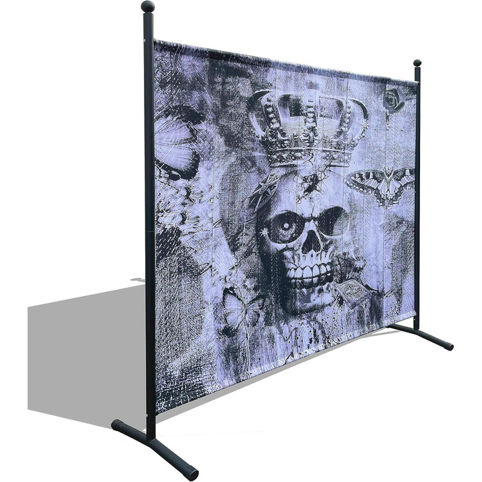 Ширма QUICK STAR з тканини, 180 x 178 см, Skull - для дому, саду, балкону