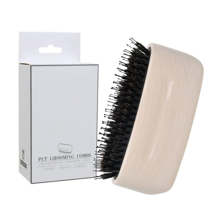 Щітка для котів для видалення шерсті | Щітка-розпушувач для котів - аксесуари для догляду за довгошерстими котами, кошенятами та собаками - щоденний догляд вдома, на вулиці та під час купання, біла