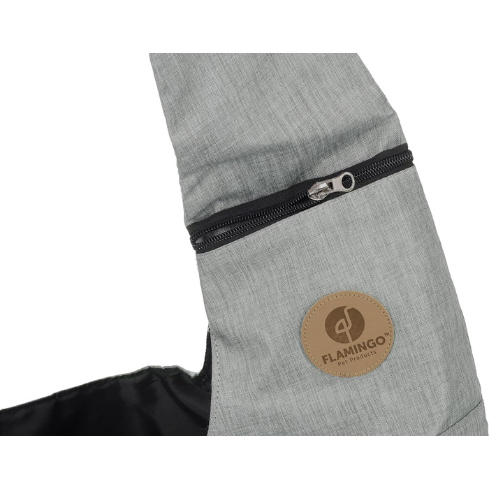 Рюкзак для собак Hunderucksack Kanga – сірий, 44x20x20 см, поліестер, з вентиляцією, для прогулянок