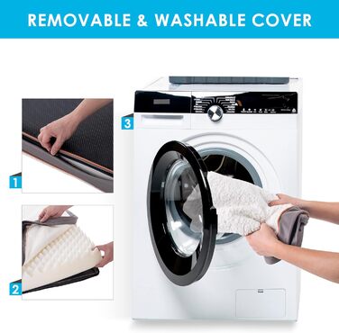 Ортопедичне собаче ліжко Sunheir для середніх собак, вологостійке, Deluxe з плюшем, знімний та пральний чохол, неслизьке дно, сірий, 90х60х90 см