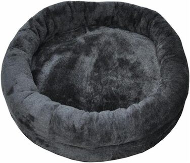 Лежак для великих котів Nanook XL, діаметр 53 см, темно-сірий, для дряпок M8/M10 з адаптером