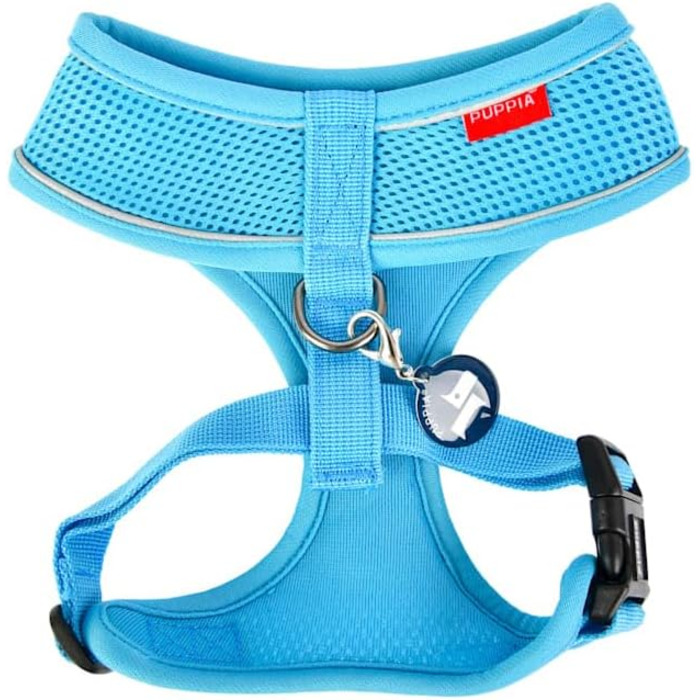 М'яка шлейка для собак Soft Harness Pro, розмір M, небесно-блакитна