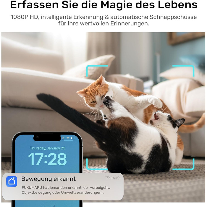Автоматичний годівниця для котів та собак FUKUMARU з камерою 1080P, WiFi, сенсором рівня корму та нічним баченням
