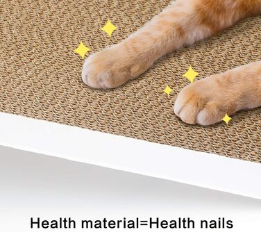 Котячий когтетоп LIKEA з котячою м'ятою, якісна картонна конструкція, декілька кутів для дряпання, 45 x 25 x 19 см