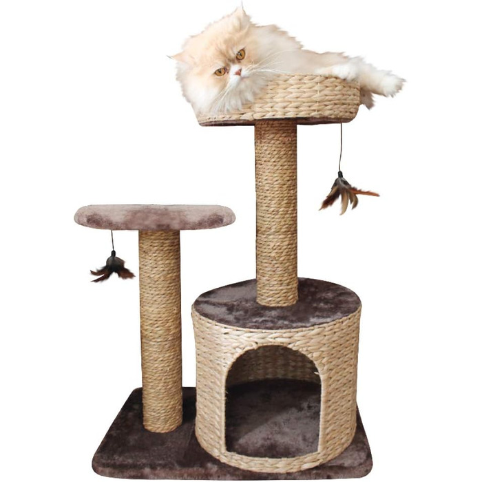 Когтеточка для котів Croci Natural Larix, 60x38x80,5 см, дерев'яна