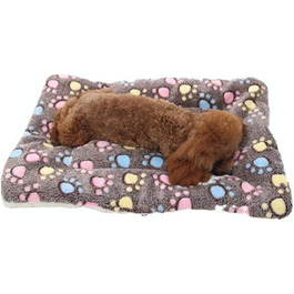 М'який теплий плед для собак та котів з фланелі, Coffee, 69 x 52 см