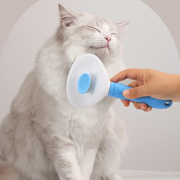 Щітка для грумінгу собак та котів ChamEen: бамбукова масажна щітка для довгої та короткої шерсті. Набір для догляду за шерстю