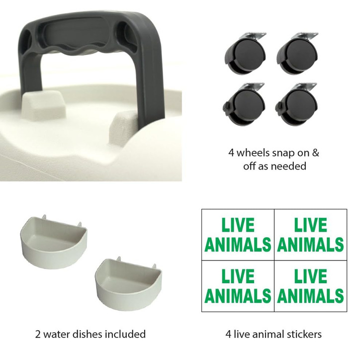 Кіязка для собак SportPet Designs Medium - пластикова, коліщатка, розмір L (67x51x47 см)