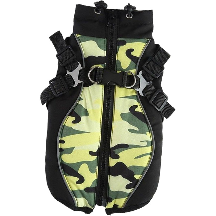 Зимний теплий накид для собак та котів, флісова куртка, розмір M та L, для цуценят та собак, підходить для породного пояса (L)